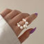 Image de Bagues Style Ins Ouvert en Acrylique Multicolore Imitation Perles 1 Pièce