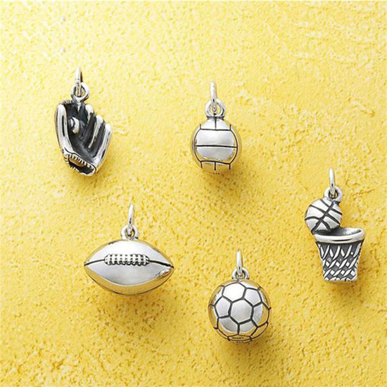 Picture of 316 Stainless Steel Charms Antique Silver Color With Jump Ring