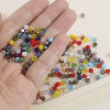 Picture of Glass Beads For DIY Jewelry Making Bicone Multicolor Faceted About 4mm x 4mm