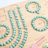 Bild von Natürliches Bambus Perlentablett für DIY-Armband, Perlendesign, Aufreihzubehör, Bastelbrett Rechteck Hellbraun 1 Stück