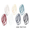 Picture of Iron Based Alloy Filigree Stamping Pendants Multicolor Leaf Hollow 5cm x 2.1cm
