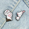 Picture of Cute Pin Brooches Cat Animal Paw Print Multicolor Enamel