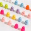 Picture of Acrylic Beads For DIY Jewelry Making Multicolor Halloween Ghost Painted About 17mm x 15mm