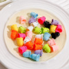 Picture of Acrylic Beads For DIY Jewelry Making Multicolor Halloween Ghost Painted About 17mm x 15mm