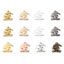 Image de Breloques Bijoux d'Ecole en Alliage de Zinc Multicolore Chapeau de Graduation 17mm x 14mm, 50 Pcs