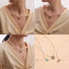 Picture of Stylish Pendant Necklace Gold Plated Christmas Snowflake Christmas Tree Imitation Pearl