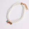 Picture of Stylish Pendant Necklace Gold Plated Christmas Snowflake Christmas Tree Imitation Pearl
