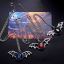 Image de Collier à Pendentif Gothique Argent Vieilli Chauve-souris Halloween à Strass Coloré 1 Pièce