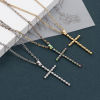 Picture of 304 Stainless Steel Charms Cross 5.5cm x 2.5cm