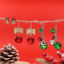 おしゃれ イヤリングピアス 金メッキ 鈴 クリスマス サンタクロース 1 セット の画像