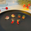 Picture of Stylish Earrings Gold Plated Bell Christmas Santa Claus