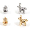 Imagen de Latón Colgantes Charms Caballo de madera Oro Real Chapado Cactus 3D 2 Unidades
