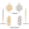 Picture of Brass Connectors Charms Pendants Real Gold Plated