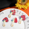Imagen de Acrílico Colgantes Seta Multicolor 5.4cm x 3.3cm, 5 Unidades