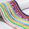 Picture of Polymer Clay Beads For DIY Jewelry Making Cylinder Multicolor About 6mm x 6mm