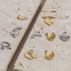 Picture of 201 Stainless Steel Charms Pigeon Animal Shell Hollow