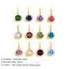 Immagine di 316 Acciaio inossidabile Pietre Nascita Charms Tondo 8mm Dia., 1 Pz