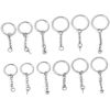 Picture of 304 Stainless Steel Keychain & Keyring Round Silver Tone 30mm Dia.