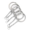 Picture of 304 Stainless Steel Keychain & Keyring Round Silver Tone 30mm Dia.