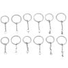 Picture of 304 Stainless Steel Keychain & Keyring Round Silver Tone 30mm Dia.