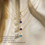 Picture of 316 Stainless Steel Birthstone Link Cable Chain Necklace Round Multicolor Rhinestone 42cm(16 4/8") long
