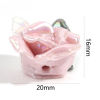 Picture of Ceramic Valentine's Day Beads For DIY Jewelry Making Rose Flower Multicolor 3D About 20mm x 16mm