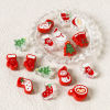 Picture of Acrylic Beads For DIY Jewelry Making Multicolor Christmas Santa Claus Christmas Tree Enamel