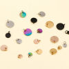 Picture of 304 Stainless Steel Blank Stamping Tags Charms Round Roller Burnishing
