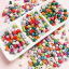 Picture of Acrylic Beads For DIY Jewelry Making Multicolor Opaque Round About 6mm x 5mm