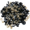 Picture of Plastic DIY Handmade Craft Materials Accessories Black Doll Eye