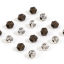 Picture of Zinc Based Alloy Spacer Beads For DIY Jewelry Making Multicolor Cube Plum Flower About 3.5mm x 3.5mm