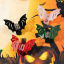 Immagine di Resina Gotico Fermaglio per Capelli Multicolore Halloween Pipistrello 1 Pz