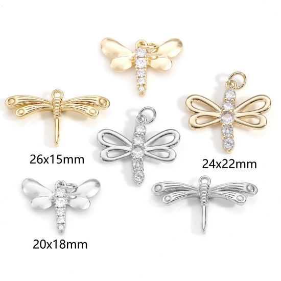 Immagine di Ottone Insetto Charms Vero Oro Placcato 2 Pz