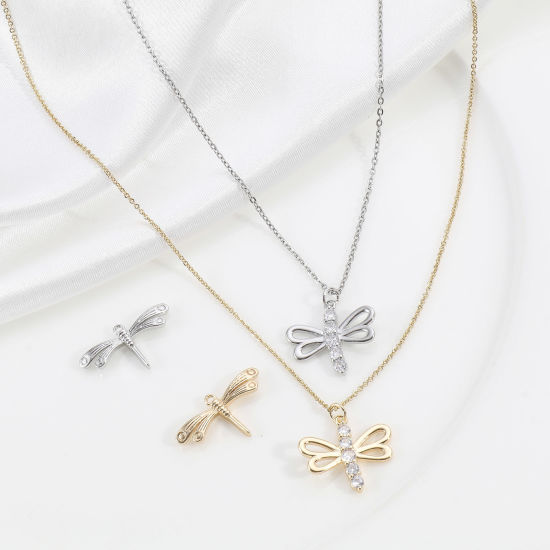 Immagine di Ottone Insetto Charms Vero Oro Placcato 2 Pz