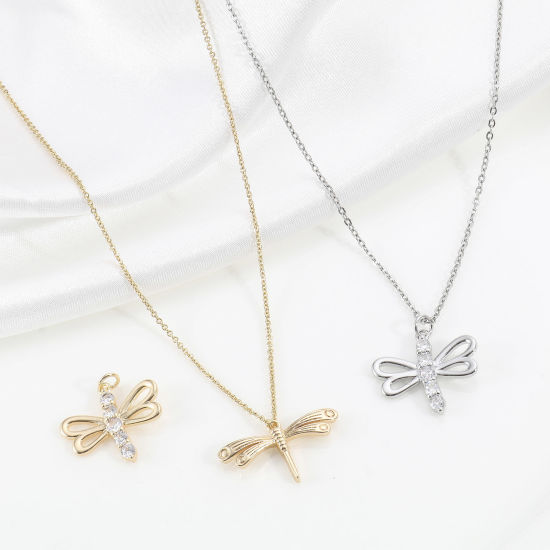 Immagine di Ottone Insetto Charms Vero Oro Placcato 2 Pz