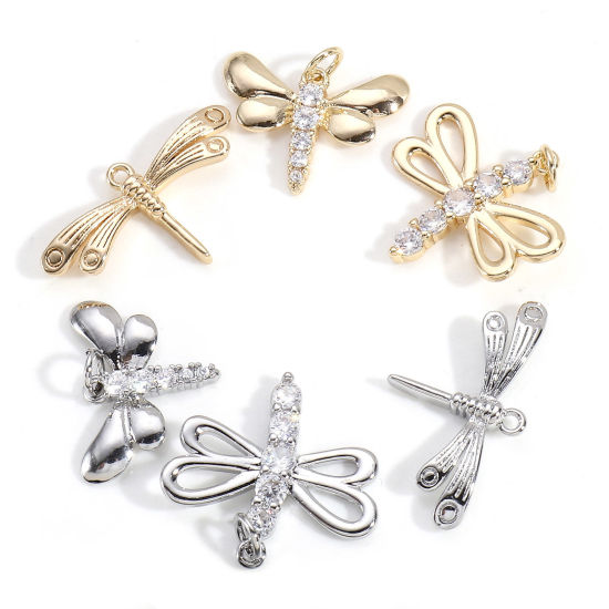 Immagine di Ottone Insetto Charms Vero Oro Placcato 2 Pz