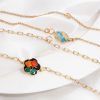 Picture of Brass Connectors Charms Pendants 18K Real Gold Plated Enamel