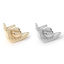 Imagen de Latón Colgantes Charms Caracol Oro Real Chapado 3D 9mm x 7.5mm, 2 Unidades