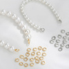 Imagen de Latón Protectores del Alambre Ronda Oro Real Chapado 5.2mm x 5mm, 10 Unidades
