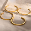 Picture of Eco-friendly Vacuum Plating Stylish Simple 18K Gold Plated 304 Stainless Steel Bangles Bracelets Unisex Party