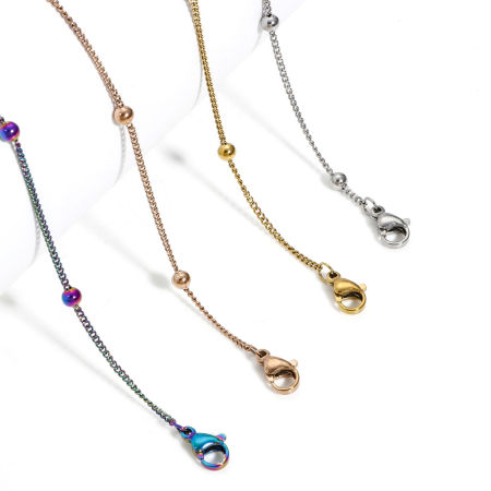 Picture of Wholesale Curb Link Chain Necklace, 304 Stainless Steel, Unisex Minimalist Gift Jewelry For Retailer, 40cm(15.7") long, 1 Piece