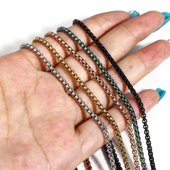 Immagine di 304 Acciaio Inossidabile Rollo Catena Collana 40cm Lunghezza, 1 Pz