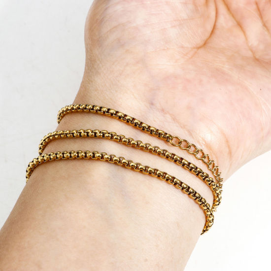 Immagine di 304 Acciaio Inossidabile Rollo Catena Collana 40cm Lunghezza, 1 Pz