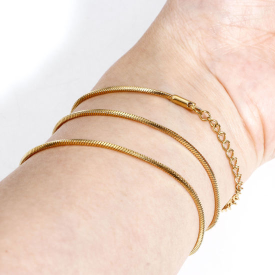 Immagine di 304 Acciaio Inossidabile Catena di Serpente Collana 40cm Lunghezza, 1 Pz