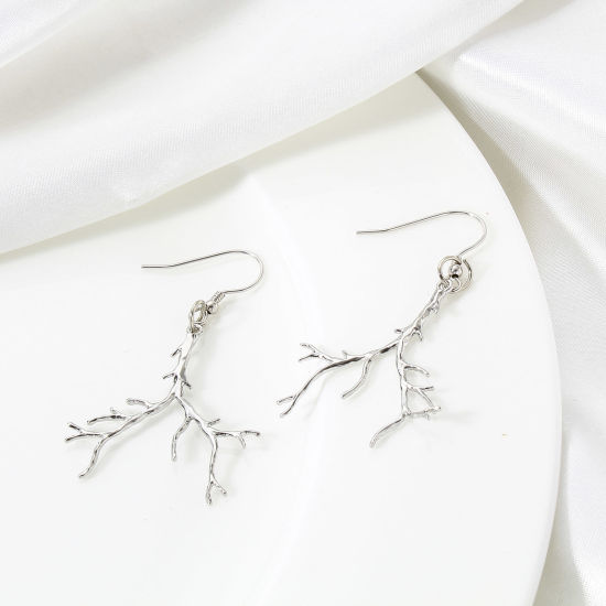 Picture of Brass Pendants Real Gold Plated Branch 3.4cm x 3cm