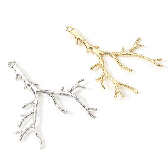 Picture of Brass Pendants Real Gold Plated Branch 3.4cm x 3cm