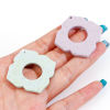 Picture of Polymer Clay Geometry Series Pendants Rhombus Multicolor Flower 4.1cm x 4.1cm