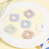 Picture of Polymer Clay Geometry Series Pendants Rhombus Multicolor Flower 4.1cm x 4.1cm