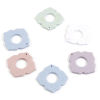 Picture of Polymer Clay Geometry Series Pendants Rhombus Multicolor Flower 4.1cm x 4.1cm