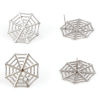 Imagen de 304 Acero Inoxidable Pendiente de Poste de Oreja para Accesorios de Fabricación de Joyas de Bricolaje Tono de Plata 22mm x 22mm, Post/ Wire Size: (21 gauge), 10 Unidades